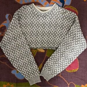vintage cropped sweater